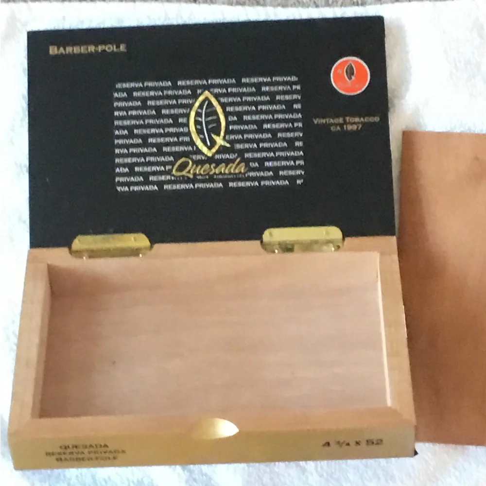 Barber Pole Quesada Reserva Privada Cigar Box NWT